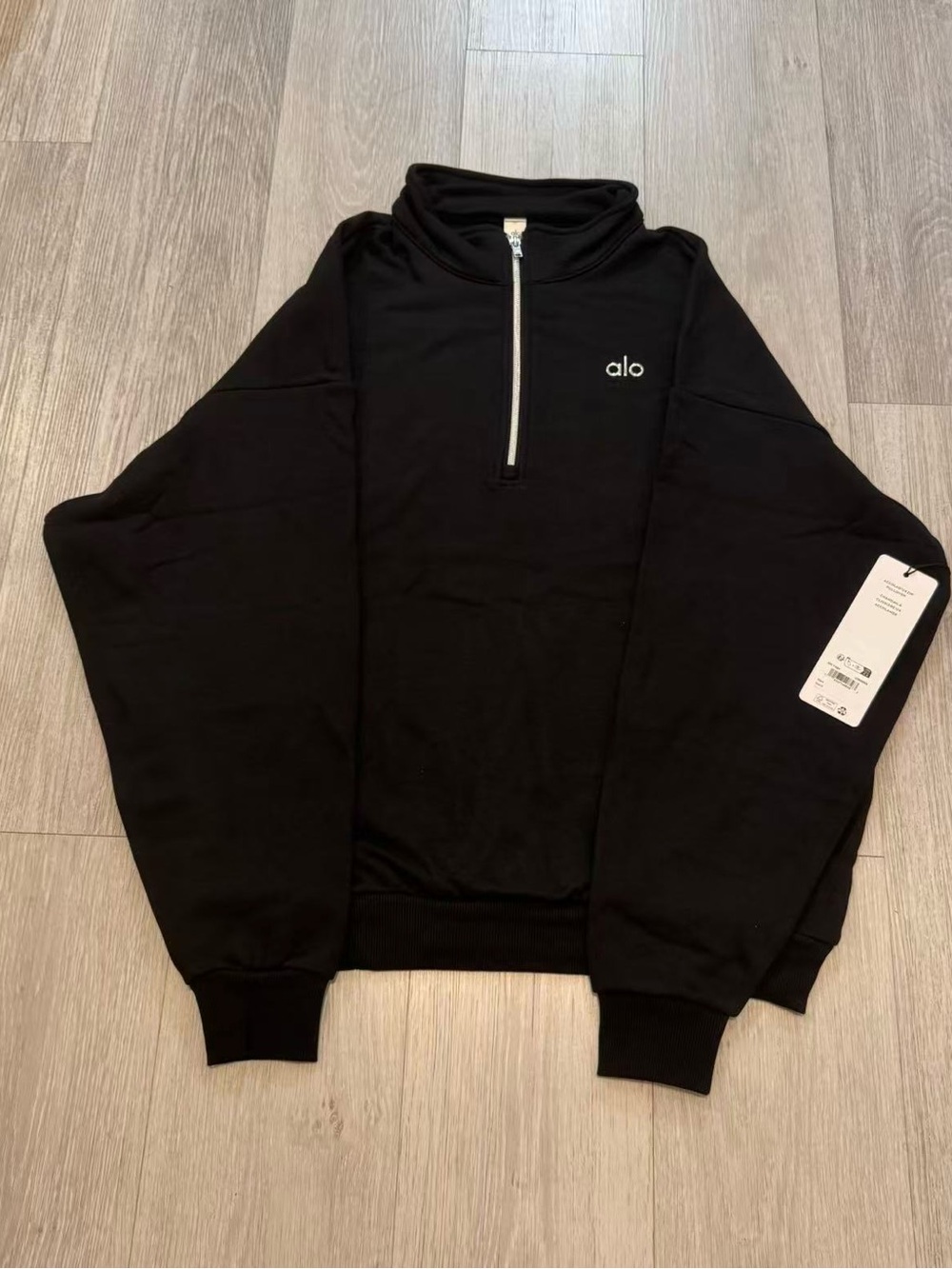 Black Half-Zip Sweatshirt
